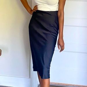 Black Slip Skirt from NastyGal